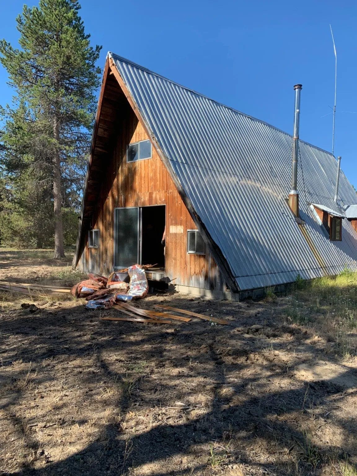Before - A-Frame Cabin Remodel