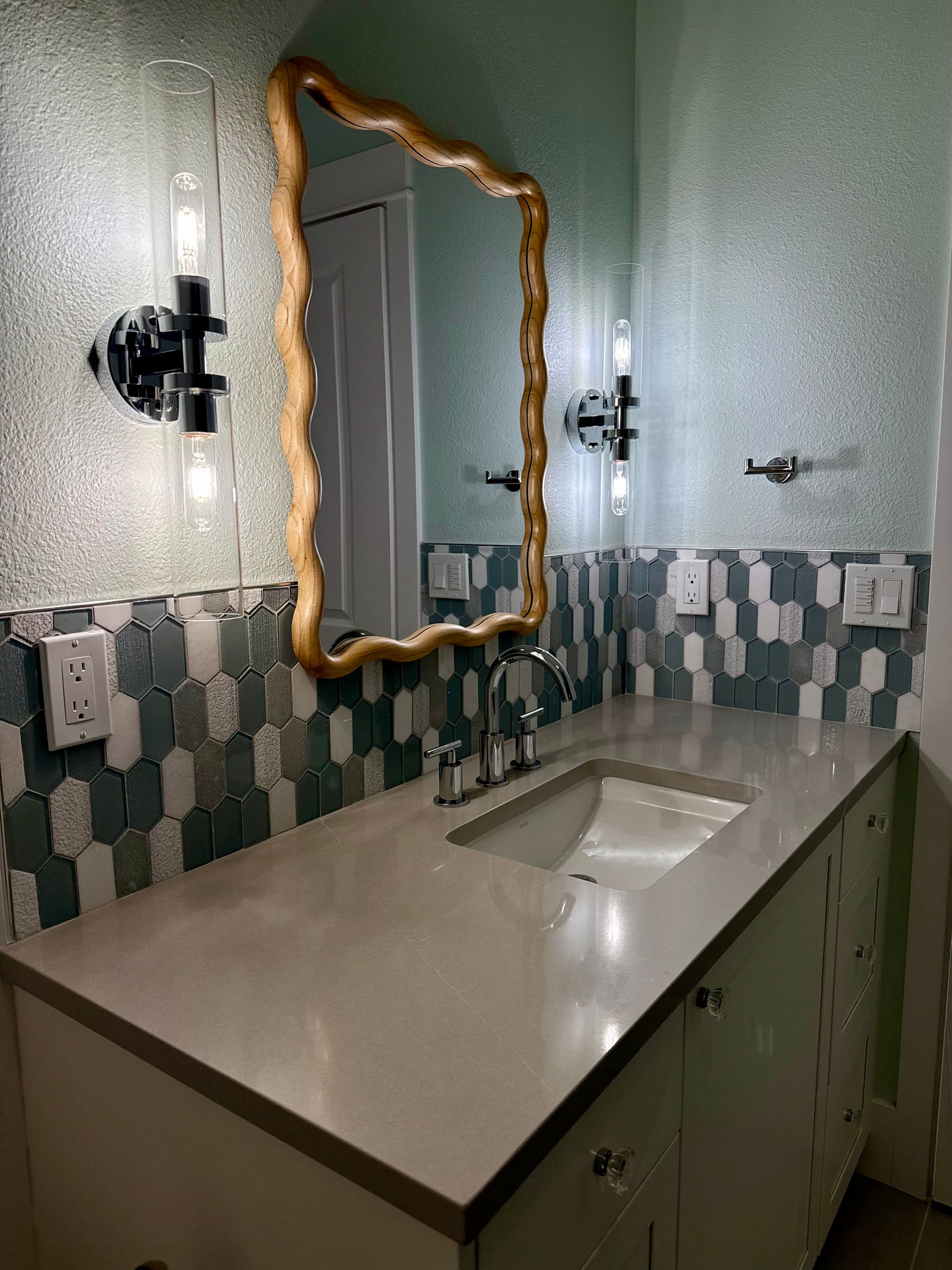 Sage & Hex Tile Vanity